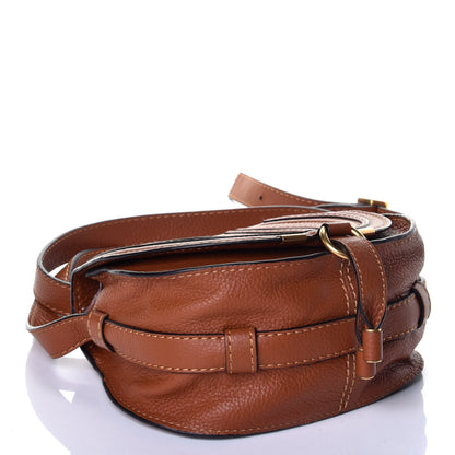 Chloe Calfskin Mini Marcie Round Crossbody Bag Caramel 4 of 8
