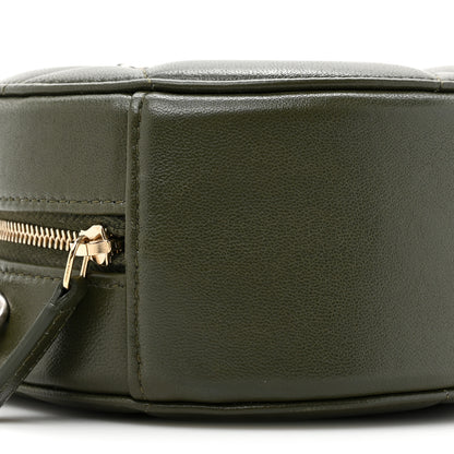 Chanel Lambskin Quilted Chanel 19 Round Clutch With Chain Khaki 10 of 11