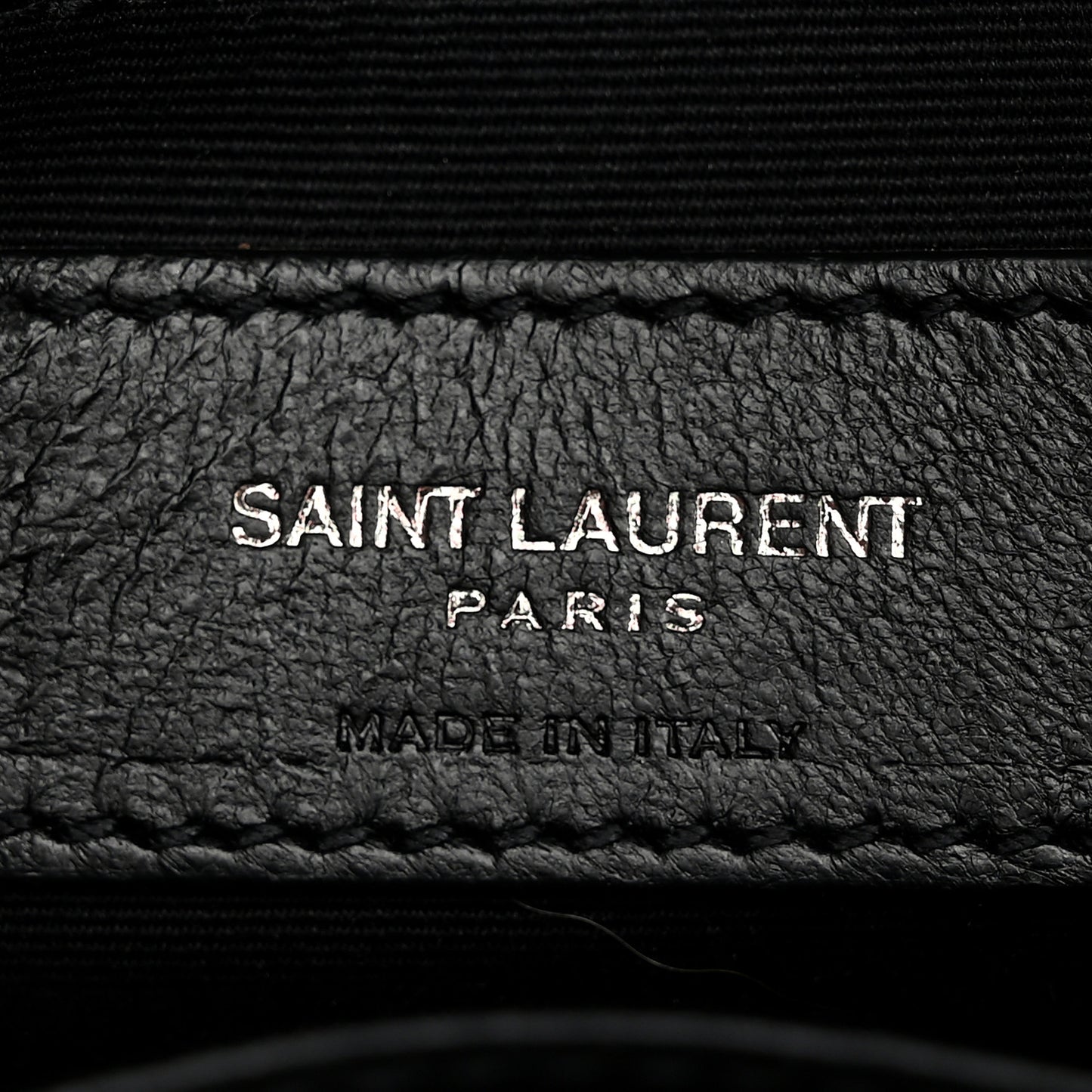 Crocodile Embossed Lambskin Matelasse Monogram Niki Chain Wallet Black
