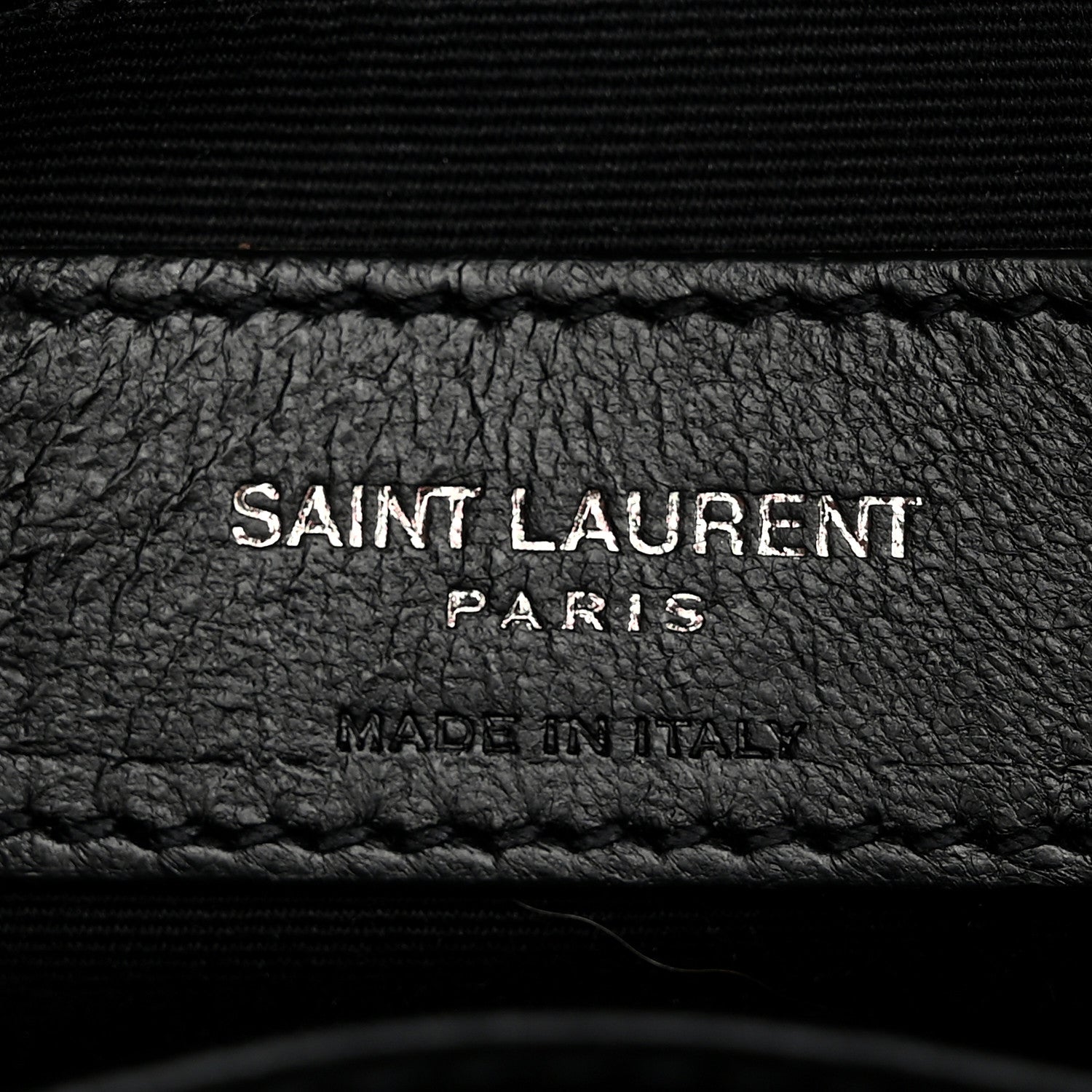 Saint Laurent Crocodile Embossed Lambskin Matelasse Monogram Niki Chain Wallet Black 6 of 10