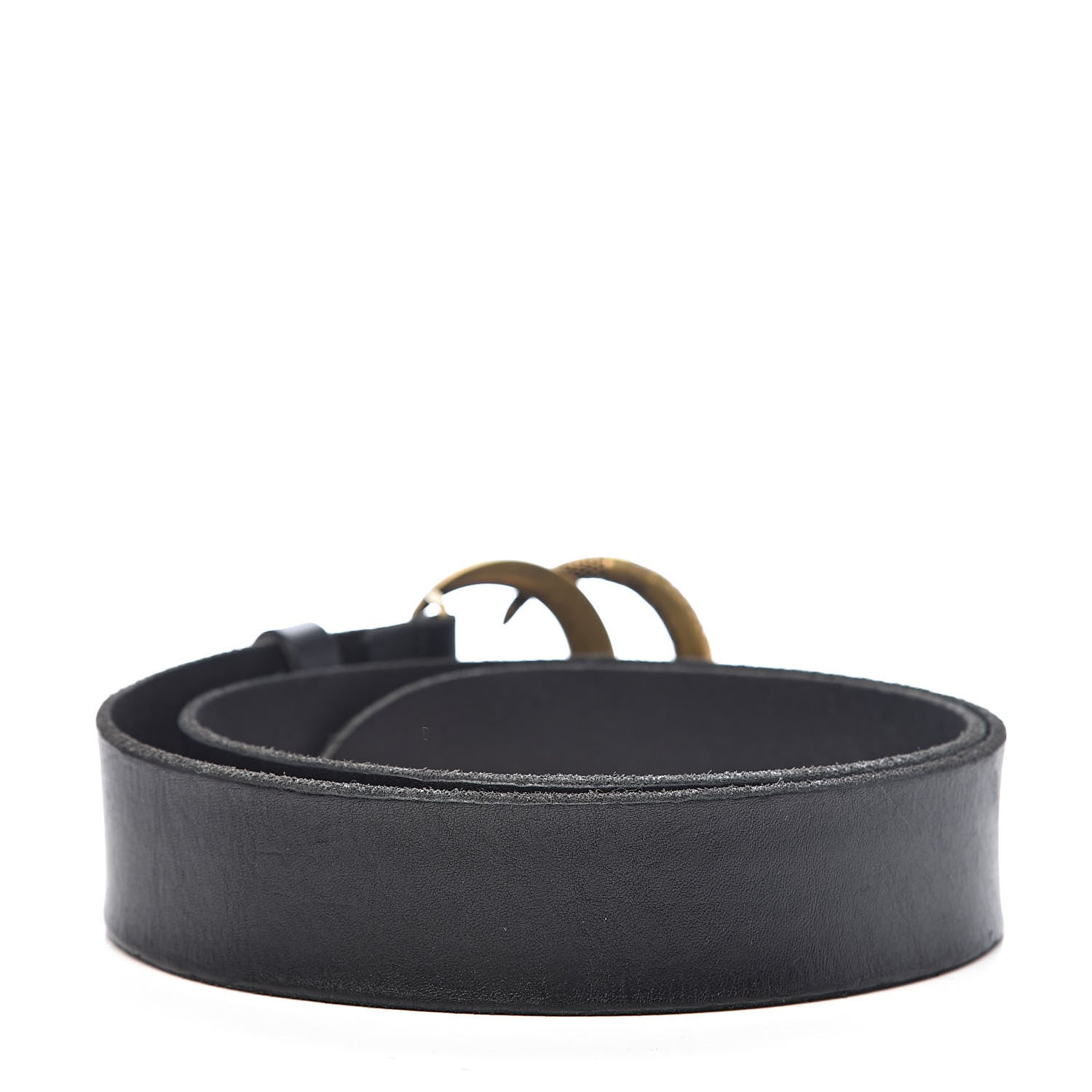 Gucci Faded Calfskin Snake Double G 40mm Belt 85 34 Black 3 of 7