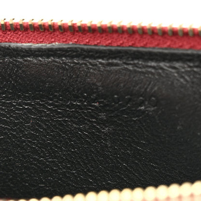 Saint Laurent Calfskin 5 Fragments Zip Pouch Card Holder Opyum Red 7 of 11