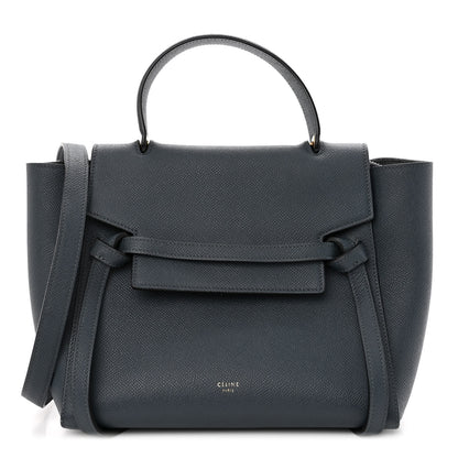 Celine Baby Grained Calfskin Micro Belt Bag Steel Blue 1 of 10