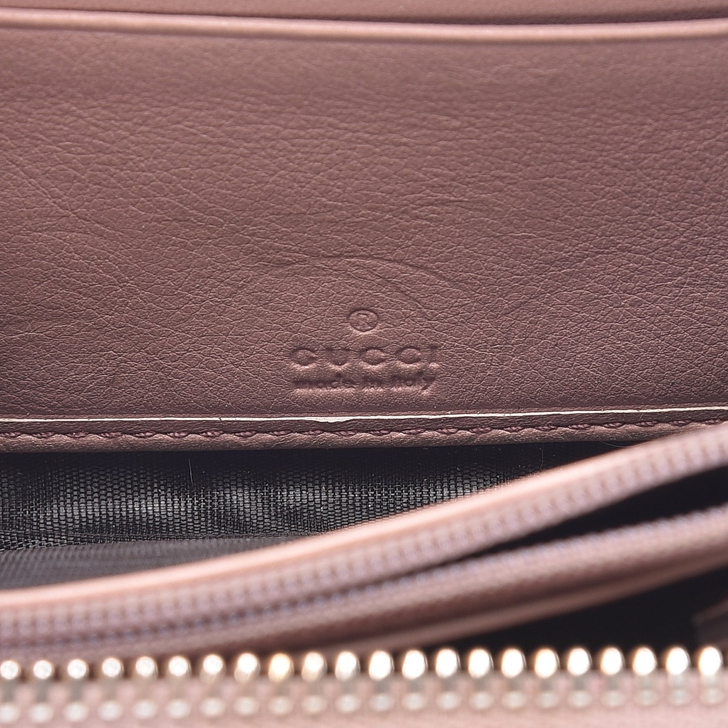 Patent Soho Compact Disco Zip Around Wallet Dark Cipria