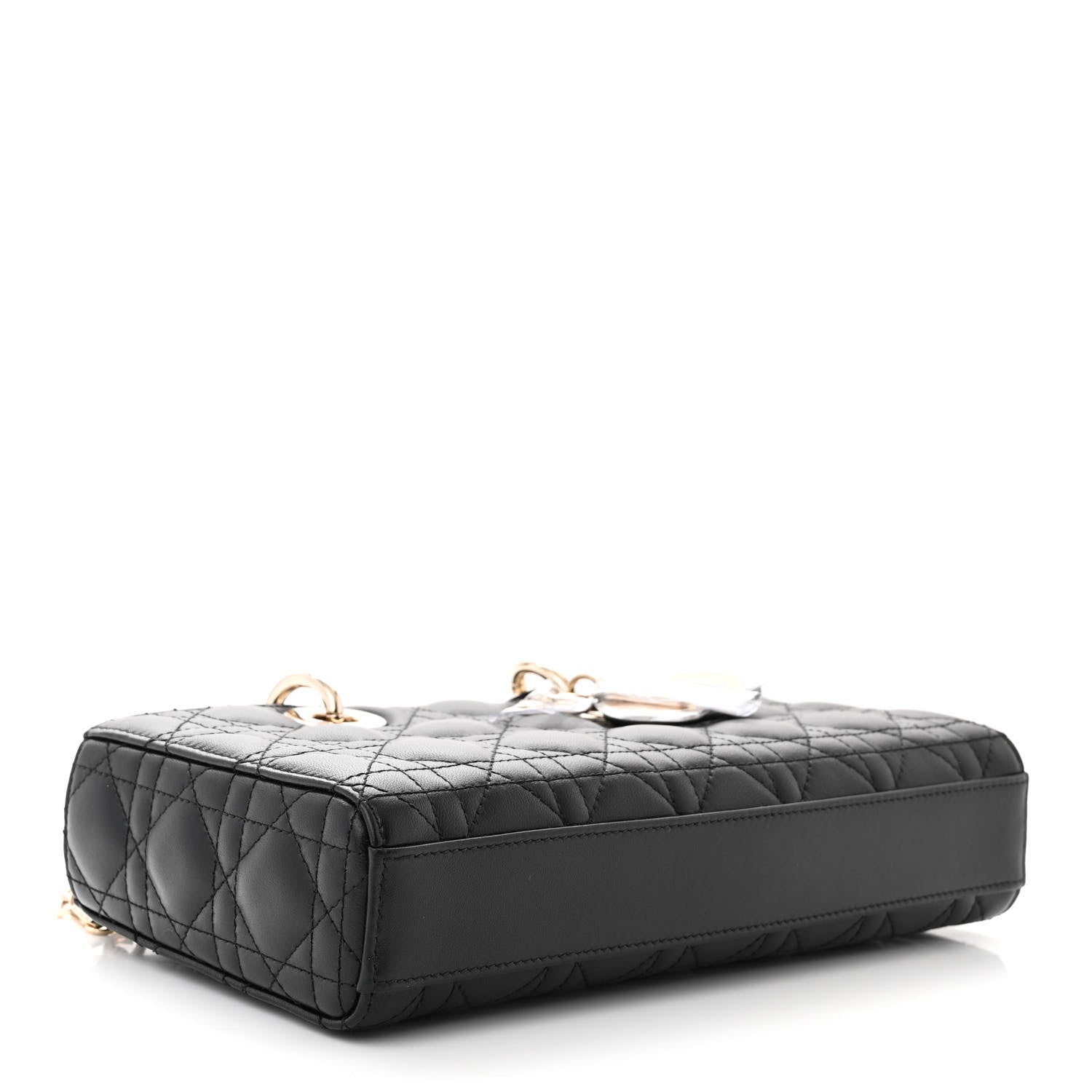 Christian Dior Lambskin Cannage Medium Lady D-Joy Black 4 of 10