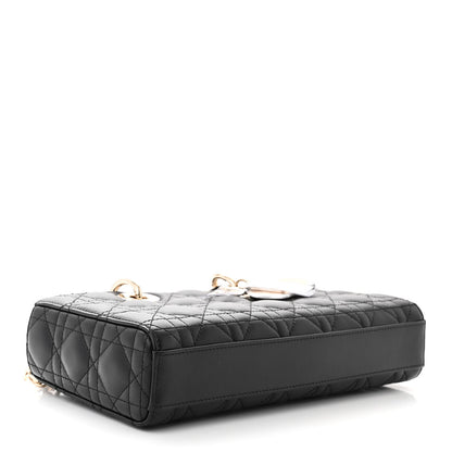 Christian Dior Lambskin Cannage Medium Lady D-Joy Black 4 of 10