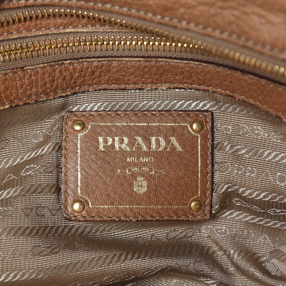 Prada Cervo Antik Dome Satchel Sughero 6 of 25