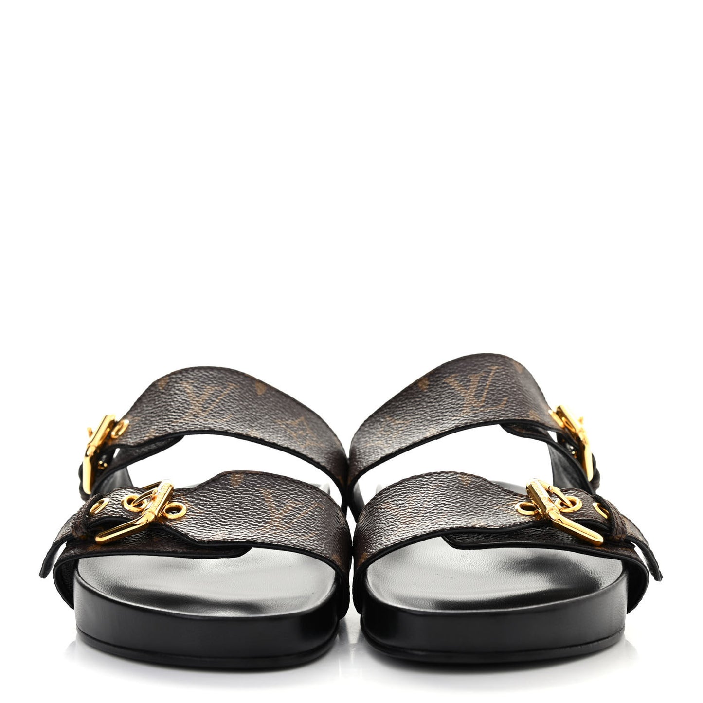 Monogram Bom Dia Mule Sandals 36 Black