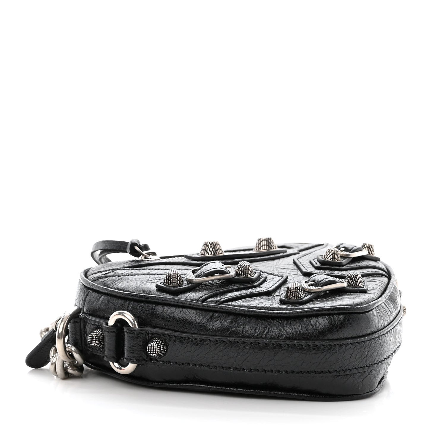 Agneau Arena Mini Le Cagole Heart Bag Black