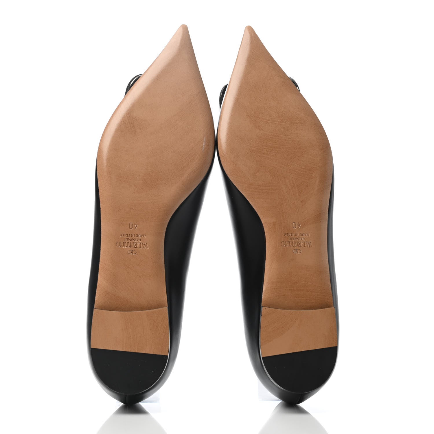Valentino Garavani Nappa Vlogo Flats 40 Black 4 of 4