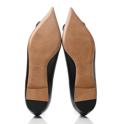 Valentino Garavani Nappa Vlogo Flats 40 Black 4 of 4