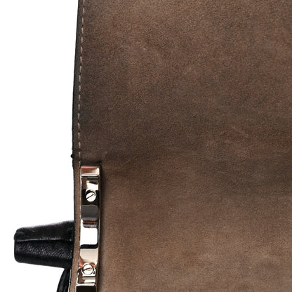 Jimmy Choo Grainy Calfskin Lockett Shoulder Bag Black 14 of 32