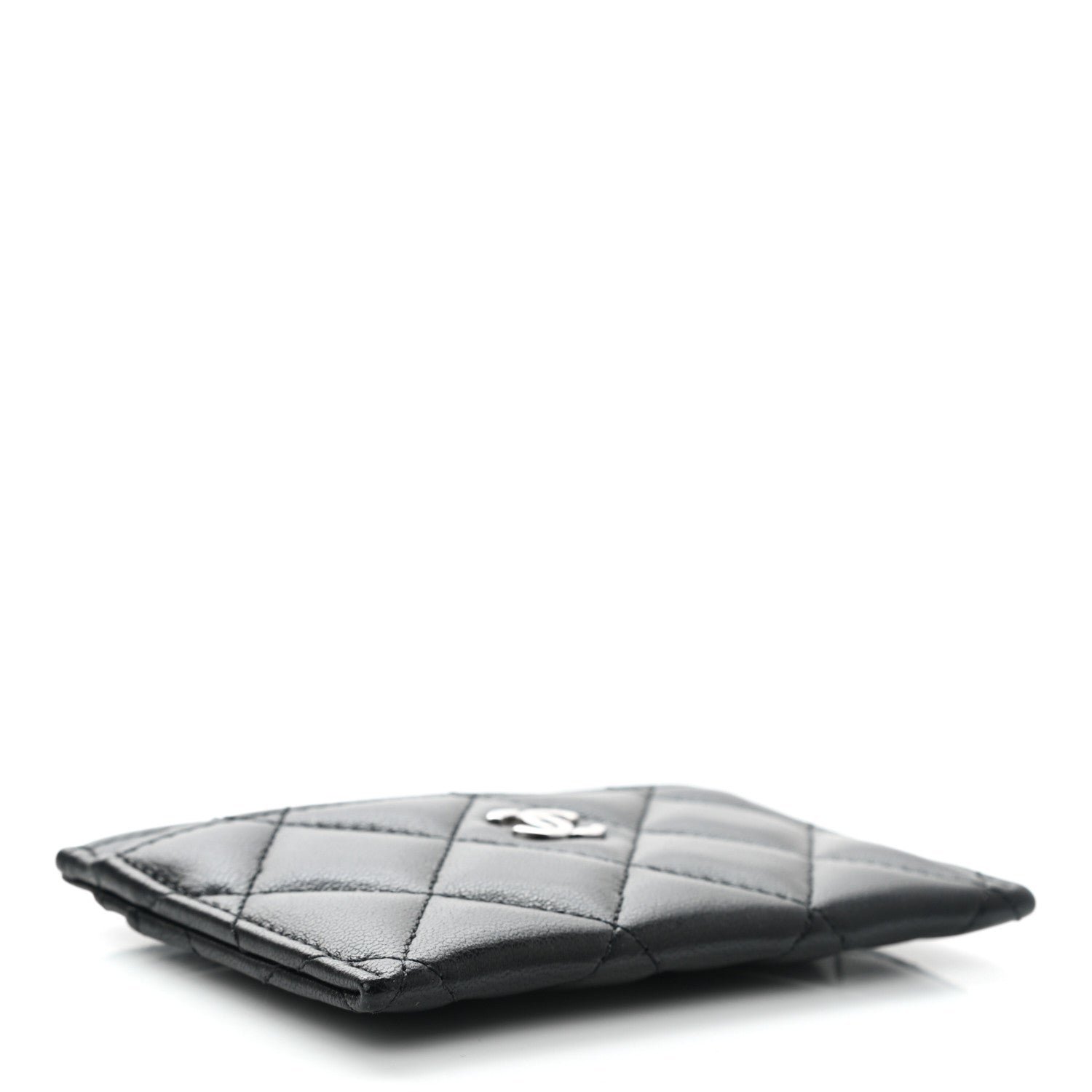 Chanel Lambskin Quilted Card Holder Black 4 of 9