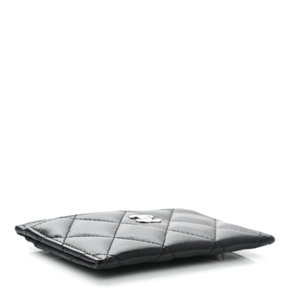 Chanel Lambskin Quilted Card Holder Black 4 of 9