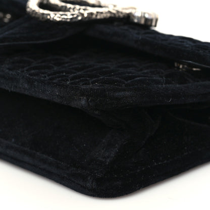 Miu Miu Velvet Matelasse Pearl Embellished Chain Clutch Black 8 of 8