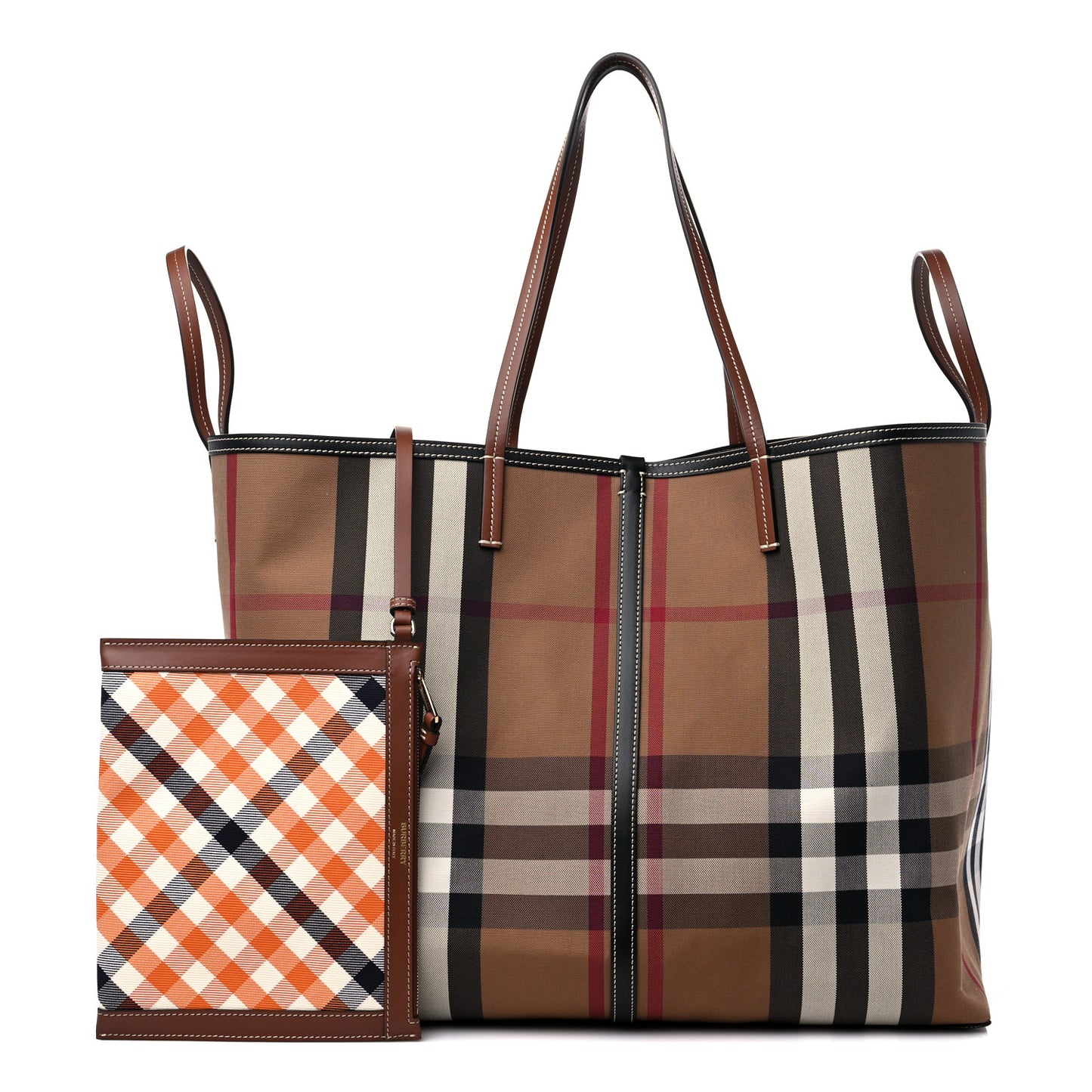 Vintage Check XL Beach Tote Dark Birch
