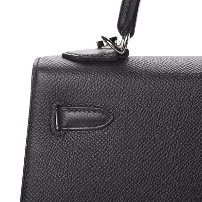 Hermes Epsom Kelly Sellier 25 Black 16 of 45