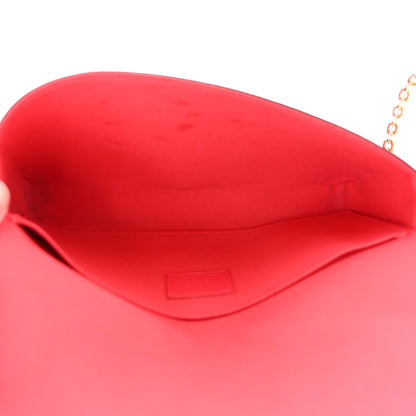 Louis Vuitton Vernis Felicie Pochette Chain Wallet Hot Pink 6 of 11