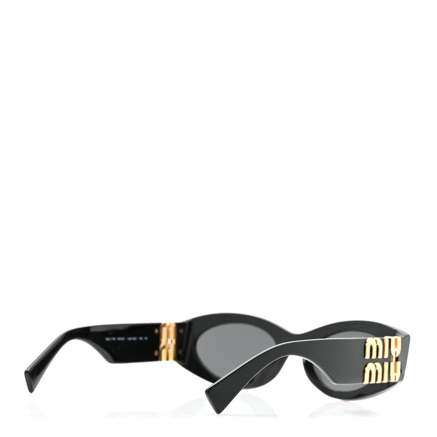 Acetate Oval Glimpse Sunglasses SMU11W Black