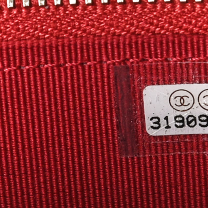 Chanel Lambskin Quilted Top Handle Mini Vanity Case With Chain Red 7 of 11