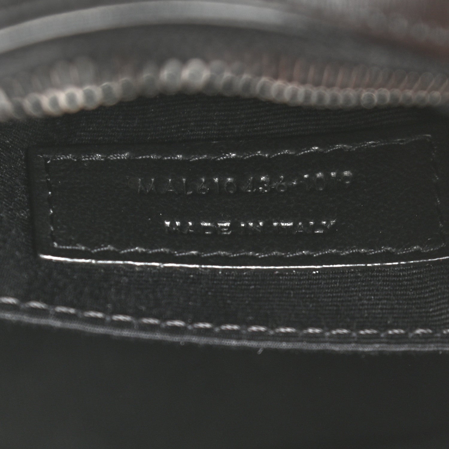 Saint Laurent Calfskin Matelasse Chevron Round Vinyle Camera Bag Black 7 of 8