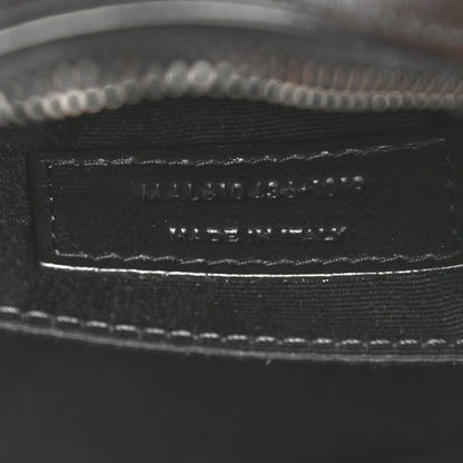 Saint Laurent Calfskin Matelasse Chevron Round Vinyle Camera Bag Black 7 of 8