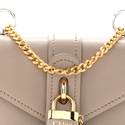 Chloe Shiny Goatskin Calfskin Mini Aby Chain Shoulder Bag Motty Grey 8 of 10