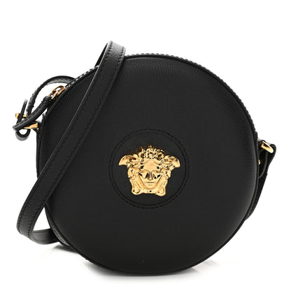 Versace Calfskin La Medusa Round Camera Bag Black 1 of 9