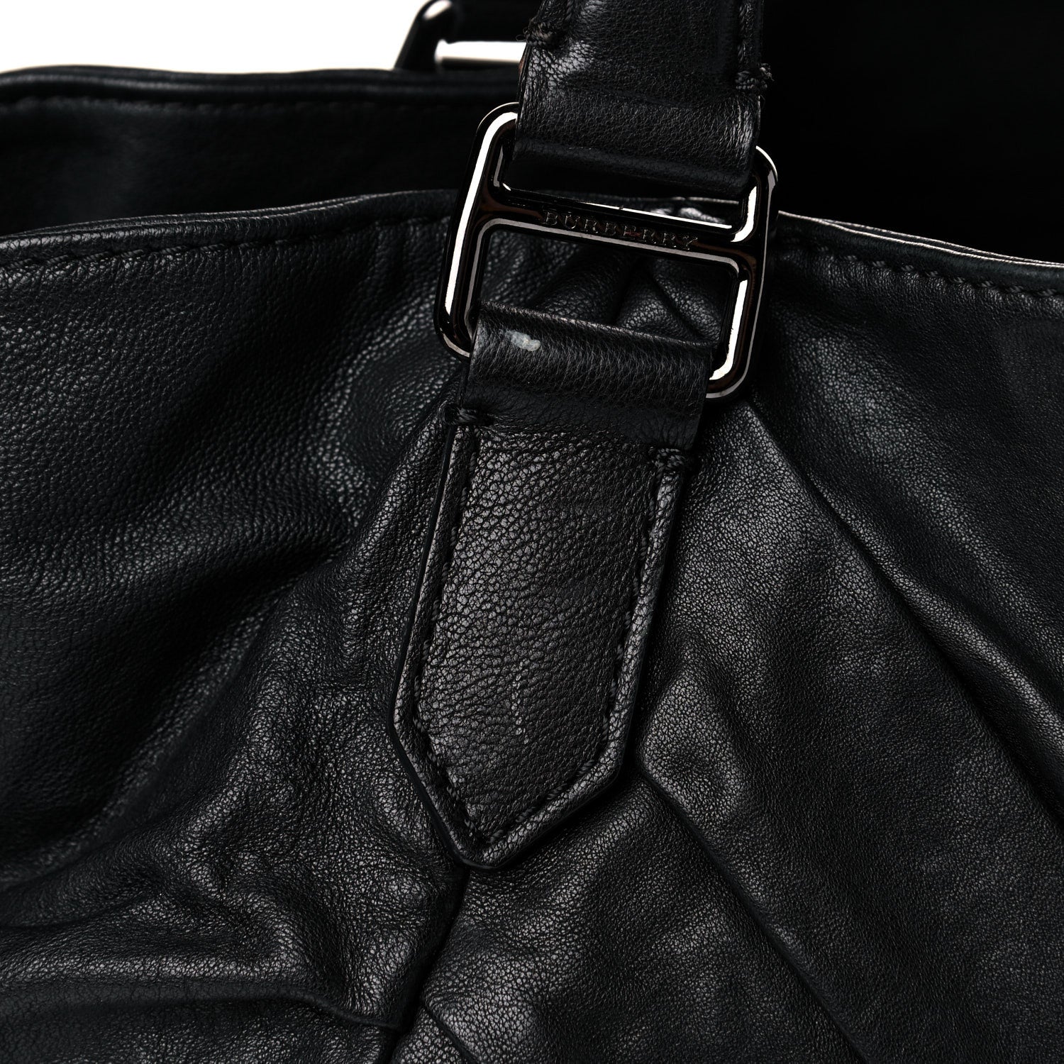Burberry Lambskin Maggie Soft Knot Hobo Black 14 of 17