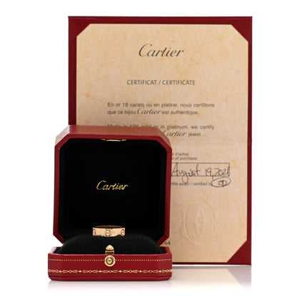 Cartier 18K Yellow Gold 5.5mm LOVE Ring 56 7.5 5 of 5