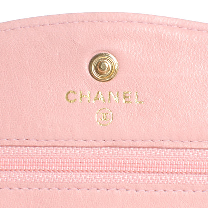 Chanel Caviar Wallet on Chain WOC Pink 6 of 8