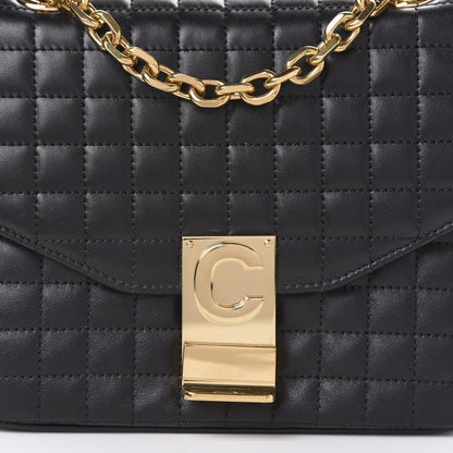 Celine Calfskin Quilted Small C Bag Black 9 of 9