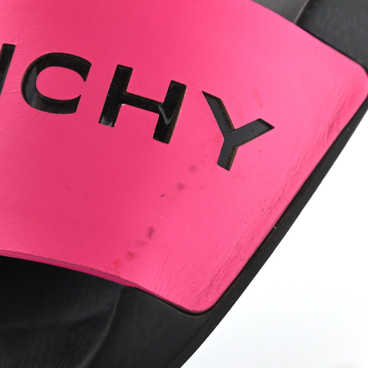 Givenchy Calfskin Logo Womens Pool Slide Sandals 36 Rose Black 11 of 13