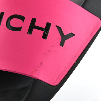 Givenchy Calfskin Logo Womens Pool Slide Sandals 36 Rose Black 11 of 13