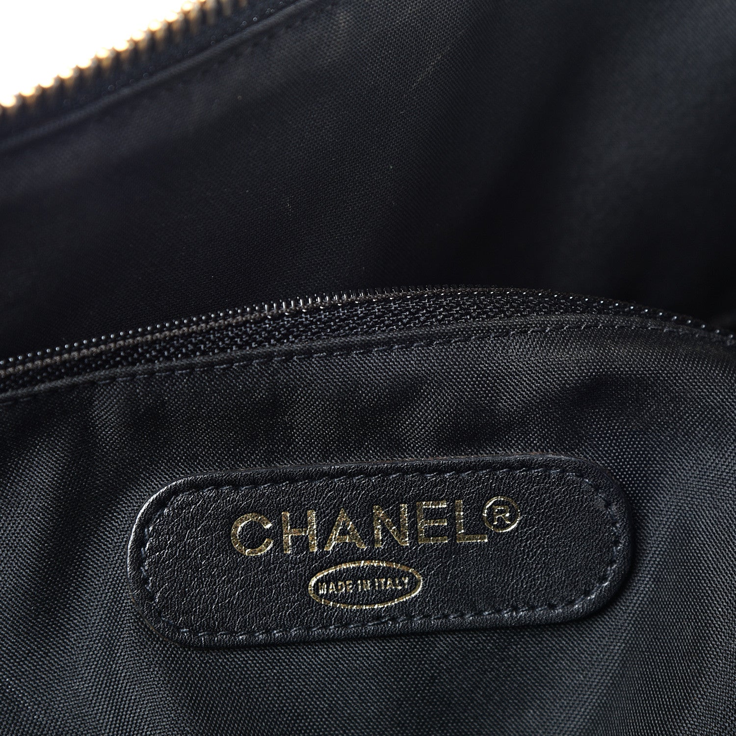 Chanel Calfskin Stitched Duffel Bag Black 7 of 21