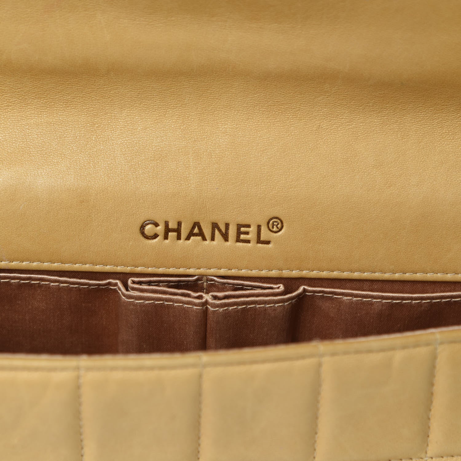 Chanel Lambskin East West Chocolate Bar Flap Beige 6 of 23