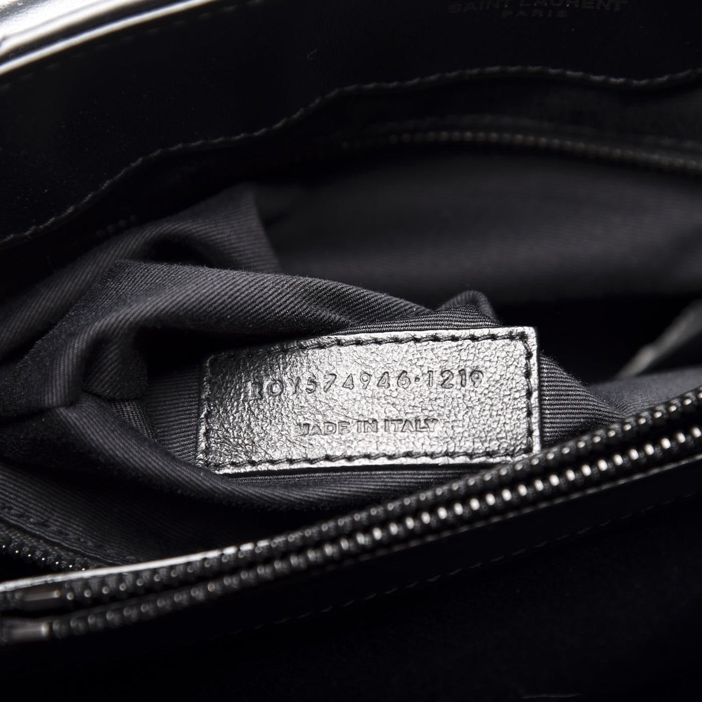 Calfskin Y Quilted Monogram Medium Loulou Chain Satchel Black