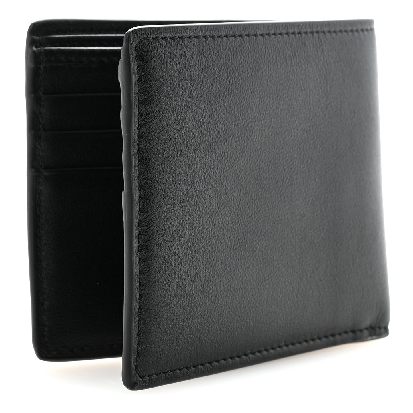 Vitello Medusa Bi-Fold Wallet Black