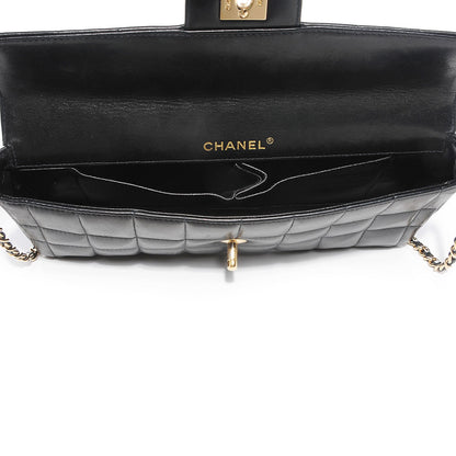 Chanel Lambskin East West Chocolate Bar Flap Black 9 of 9