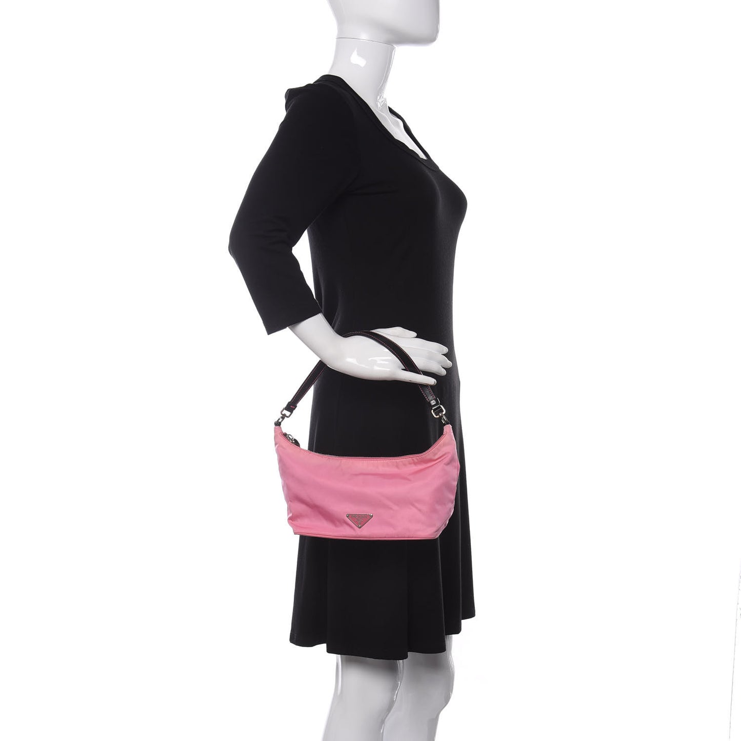 Tessuto Nylon Pochette Bag Begonia
