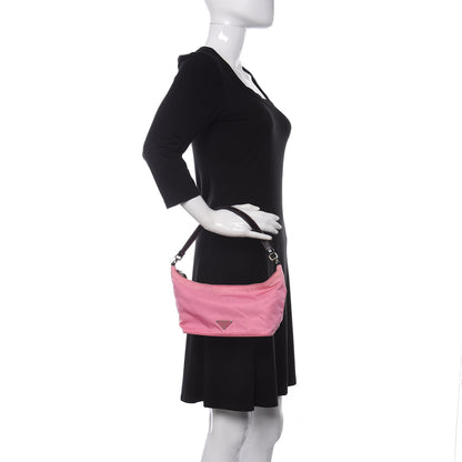 Prada Tessuto Nylon Pochette Bag Begonia 2 of 10