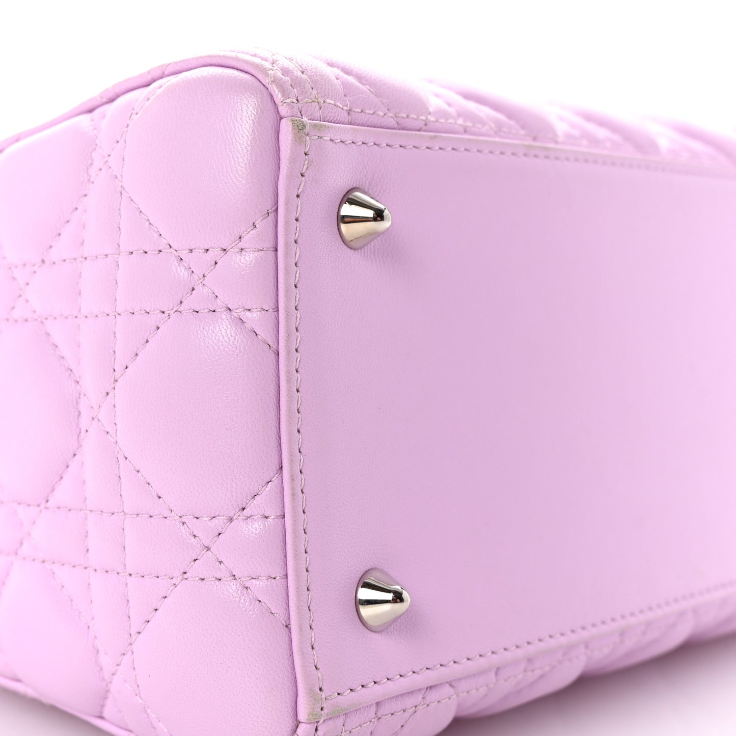 Lambskin Cannage Medium Lady Dior Purple