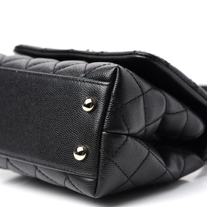 Chanel Caviar Quilted Extra Mini Coco Handle Flap Black 8 of 9