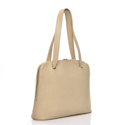 Chanel Caviar CC Shoulder Bag Light Beige 3 of 17