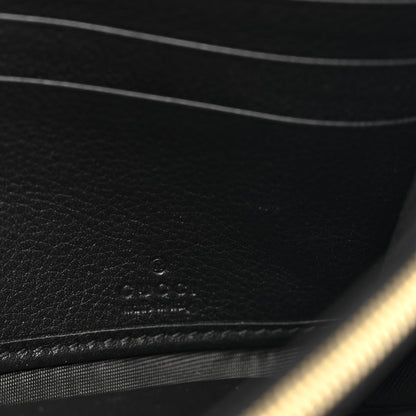 Gucci Roxy Calfskin Blondie Continental Chain Wallet Black 7 of 11