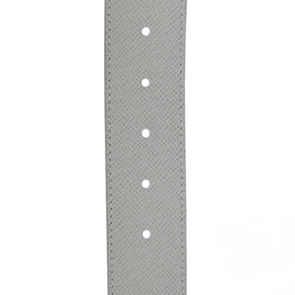 Louis Vuitton Taiga Monogram 40mm LV Initiales Belt 95 38 White 4 of 5