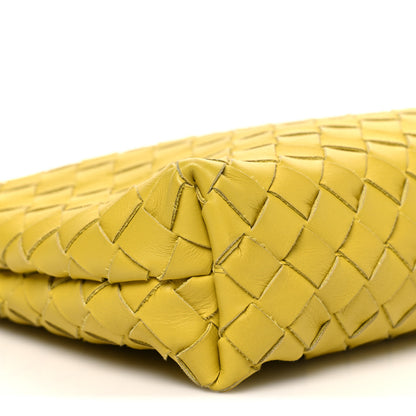 Bottega Veneta Nappa Intrecciato Fold Clutch Lemon 9 of 10