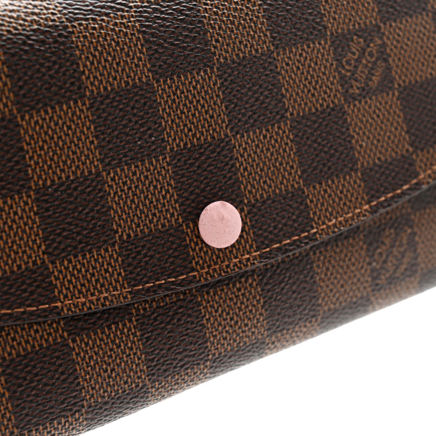 Damier Ebene Emilie Wallet Rose Ballerine