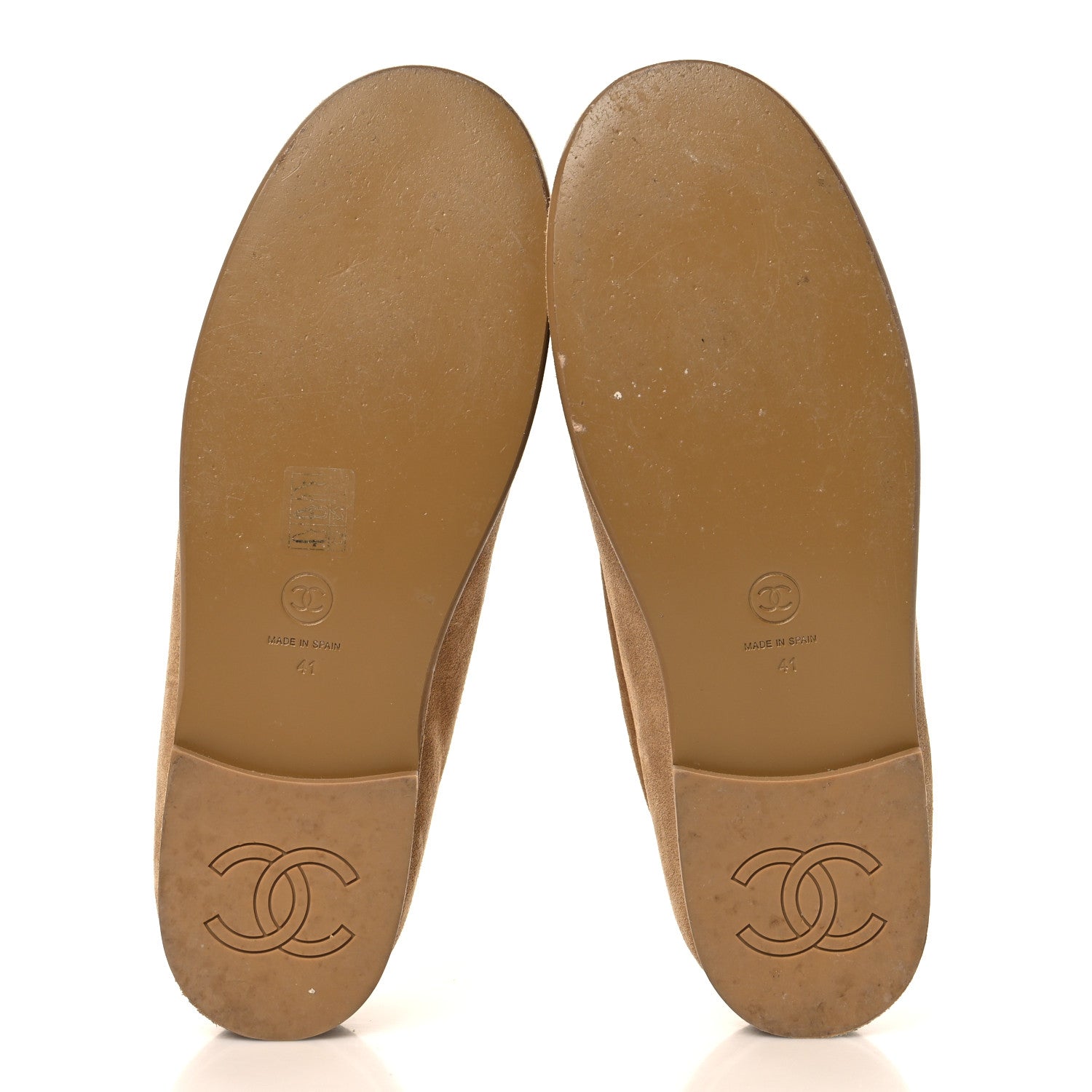 Chanel Suede Calfskin CC Loafers 41 Dark Beige 6 of 10
