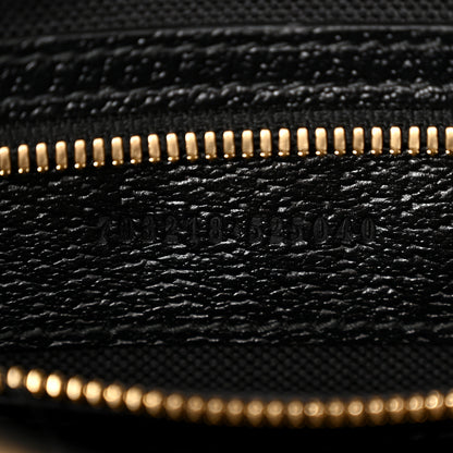 Gucci Mini Vintage GG Supreme Monogram Textured Dollar Calfskin Web Large Diana Tote Bag Black 7 of 12